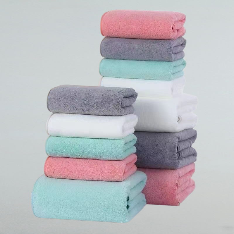 코랄 털 큰 수건