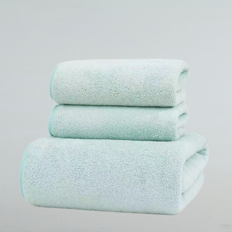 코랄 털 큰 수건