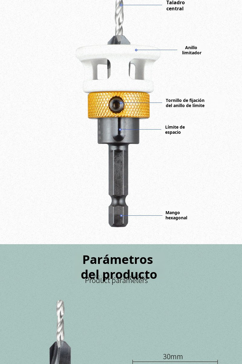 Herramienta profesional de carpintería con cuatro filos afilados