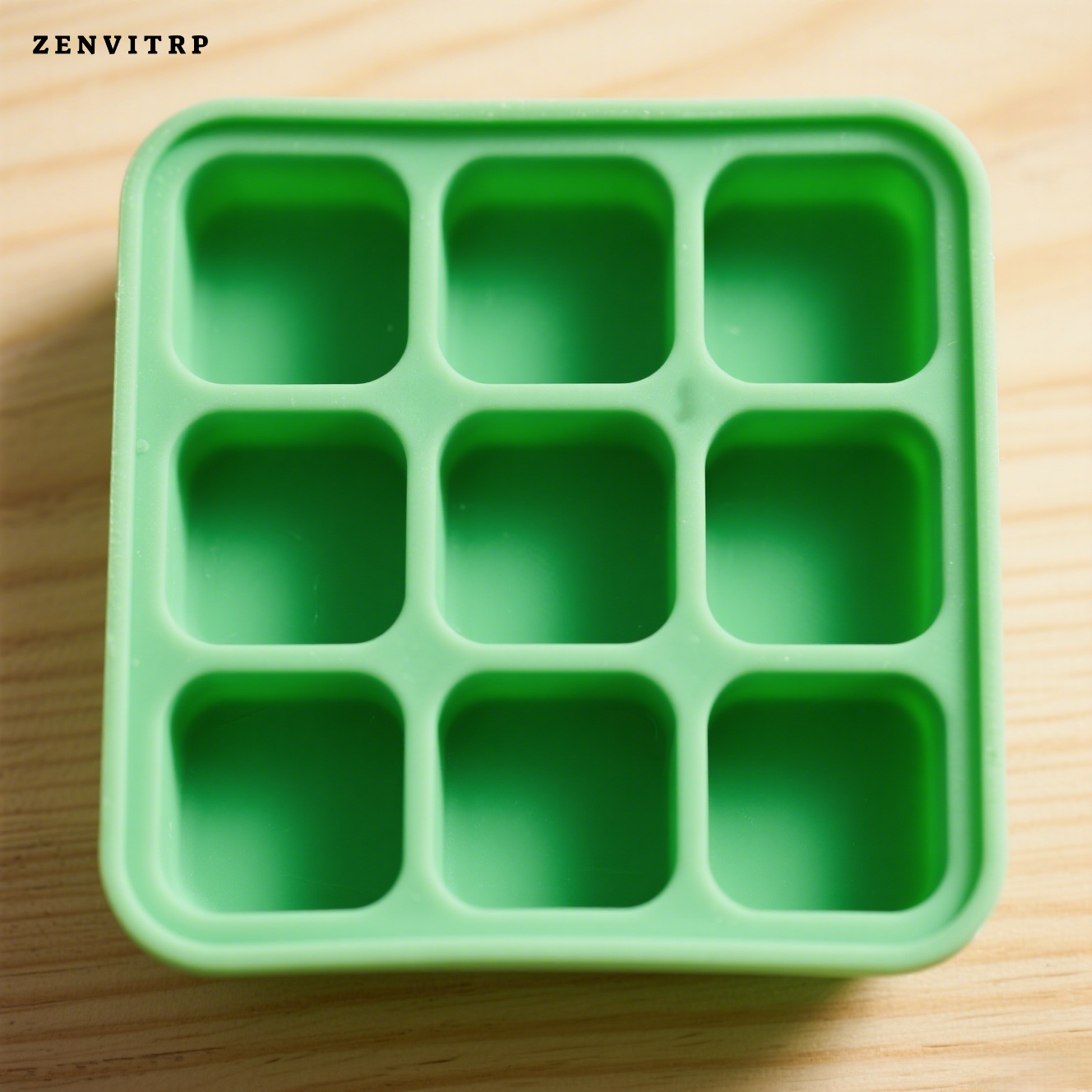 緑色のシリコン製スクエアアイスキューブ型