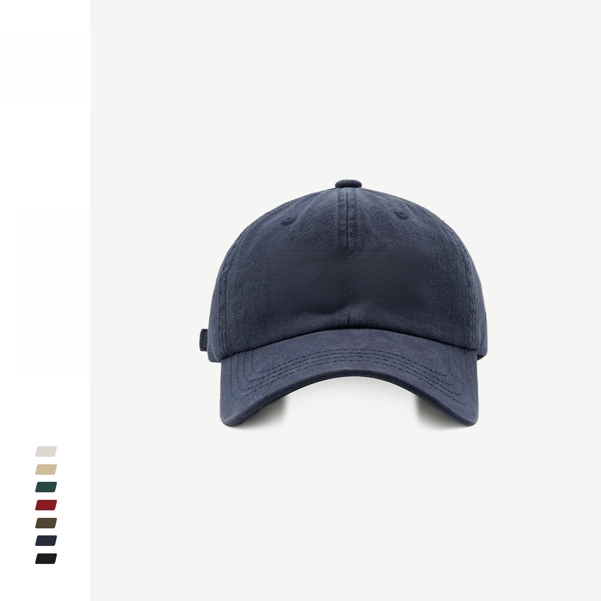 刺繍入りソフトトップ、顔を引き立てるファッショナブルな小さな野球帽