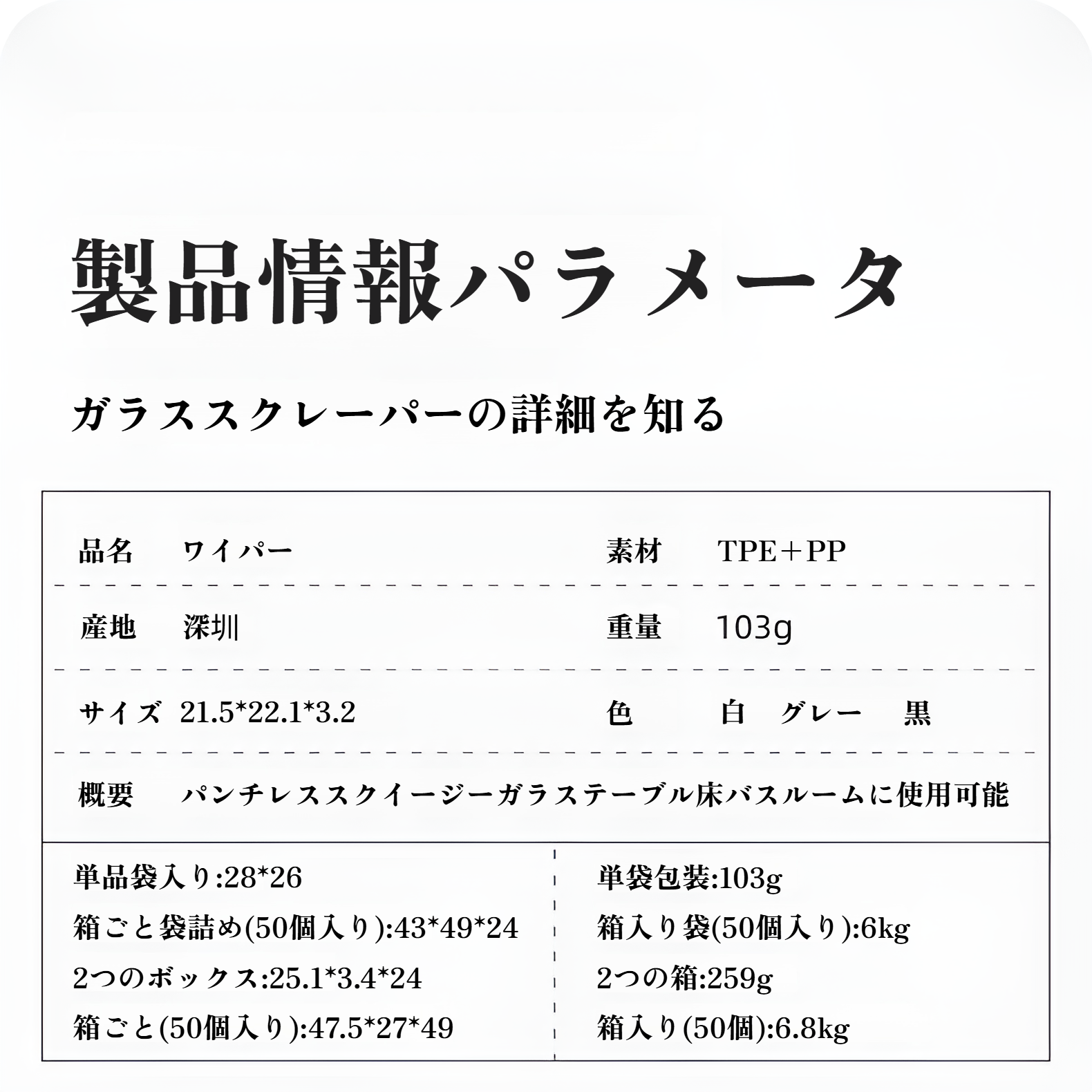 簡単お手入れシリコンワイパーの使い方説明