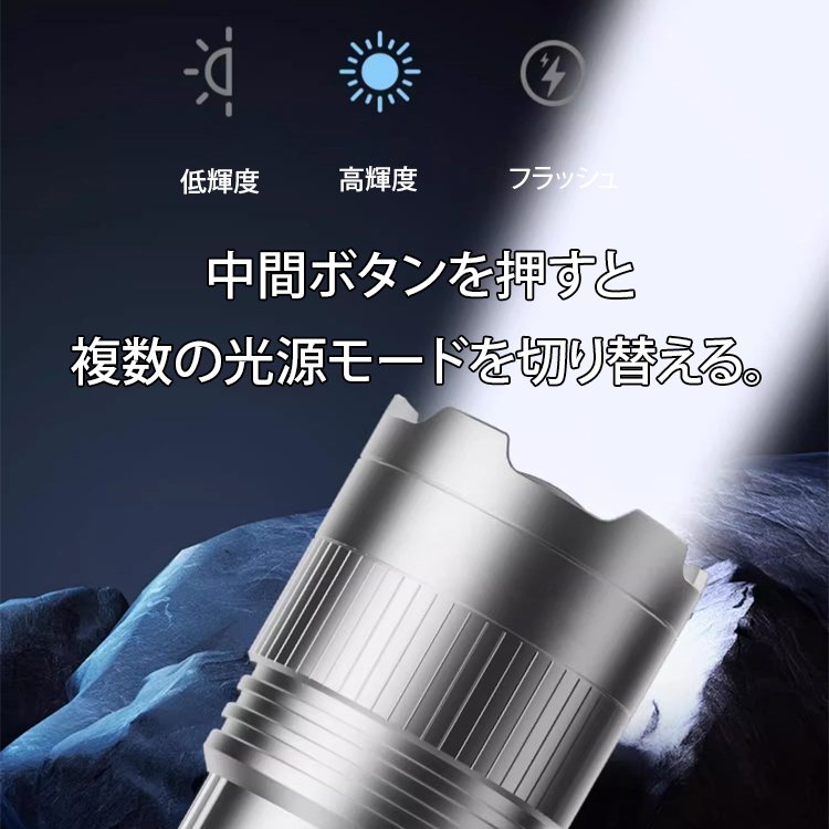 銀龍シリーズ高輝度懐中電灯