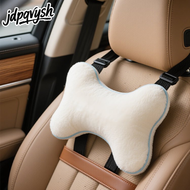 ドライブ中に快適なネックピロー使用イメージ