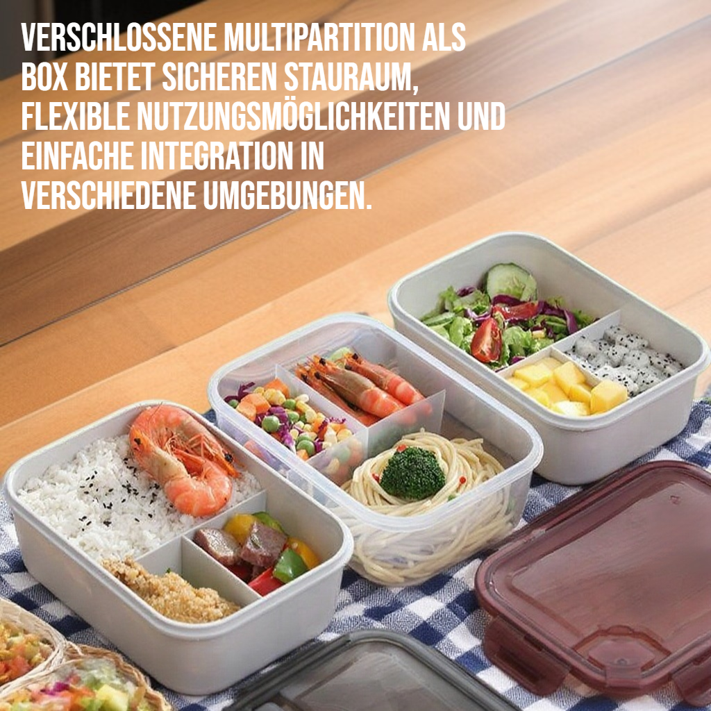 Verschlossene Multipartition als Box