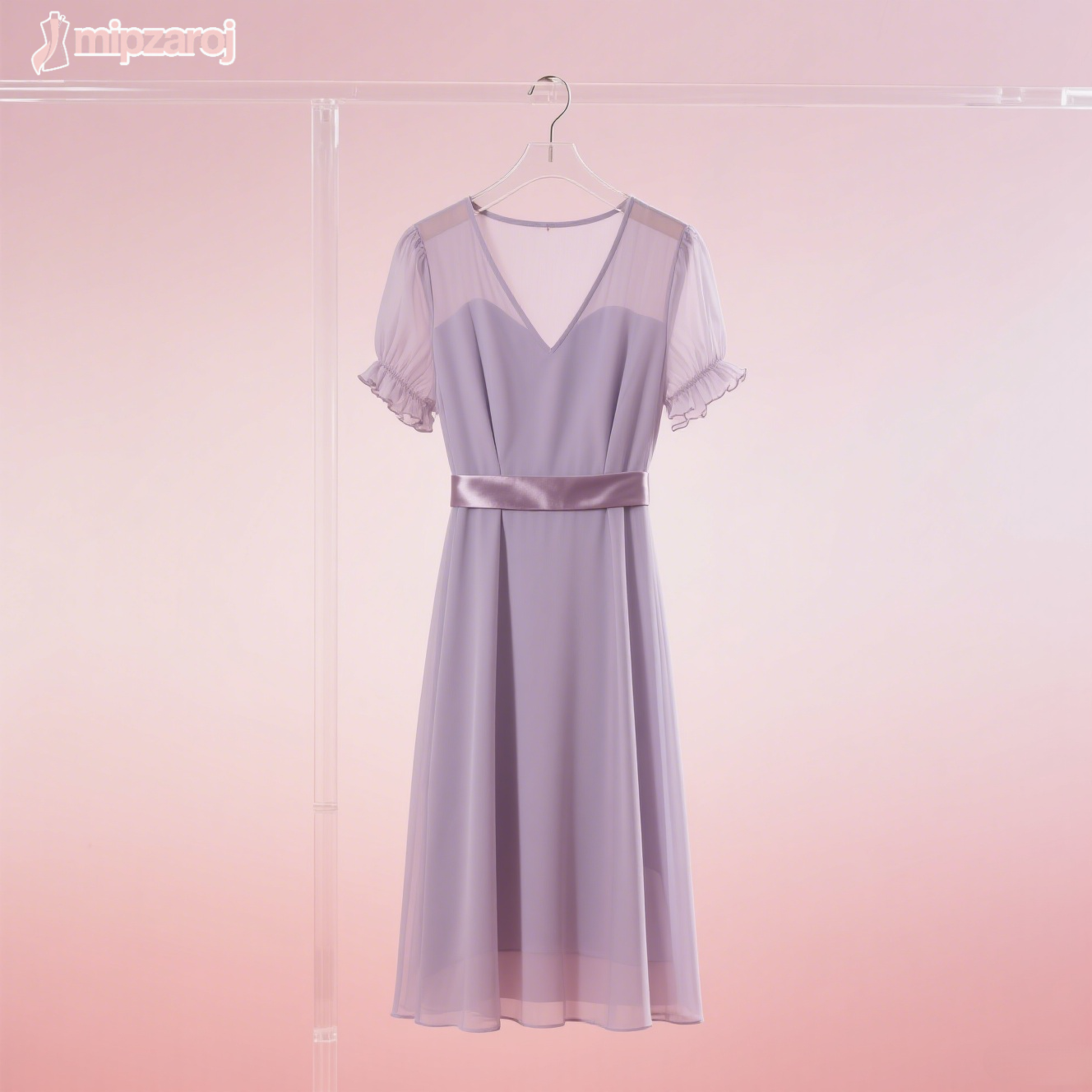 ピンクのワンピース