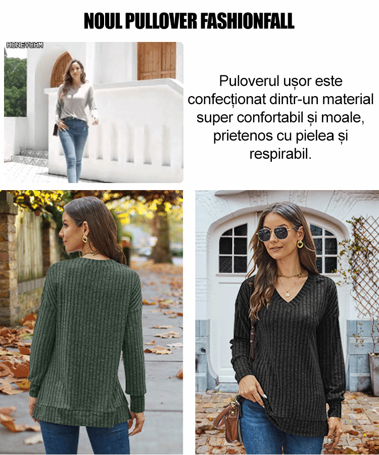 Top tricotat cu temperament periat de iarnă