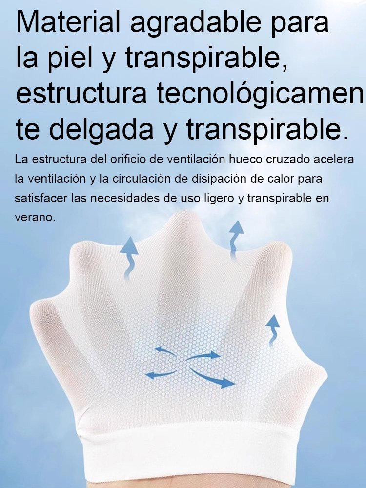 Protector Solar Invisible y Repelente de Mosquitos con Manga de Hielo en Color Piel