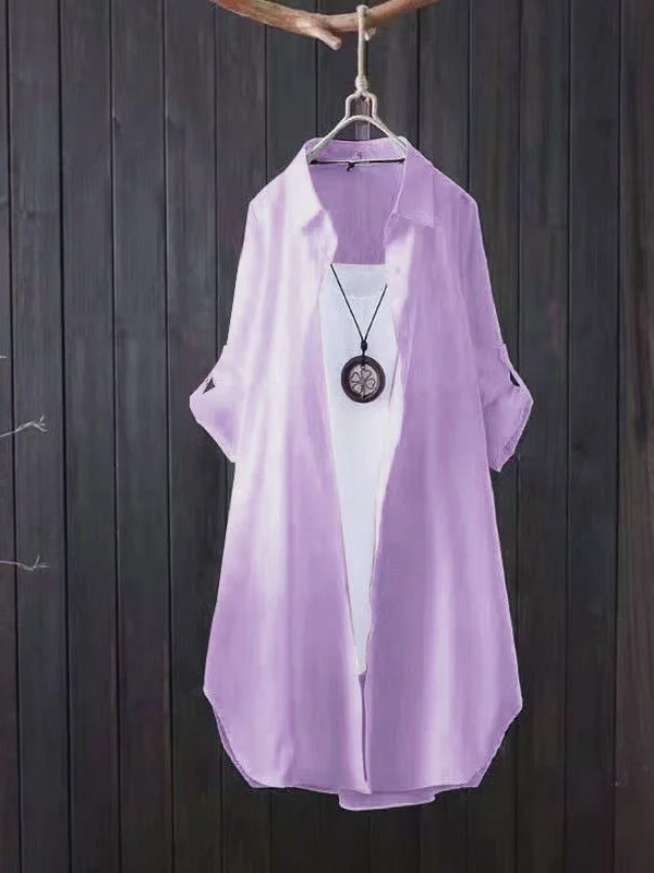 하프 기장 자외선 차단 셔츠