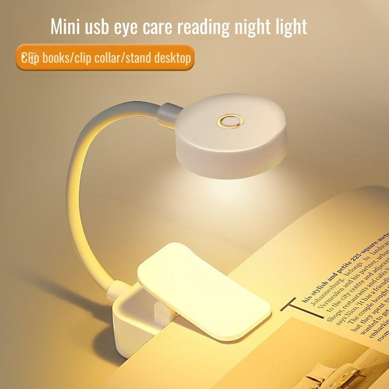 Mini rechargeable battery book lamp