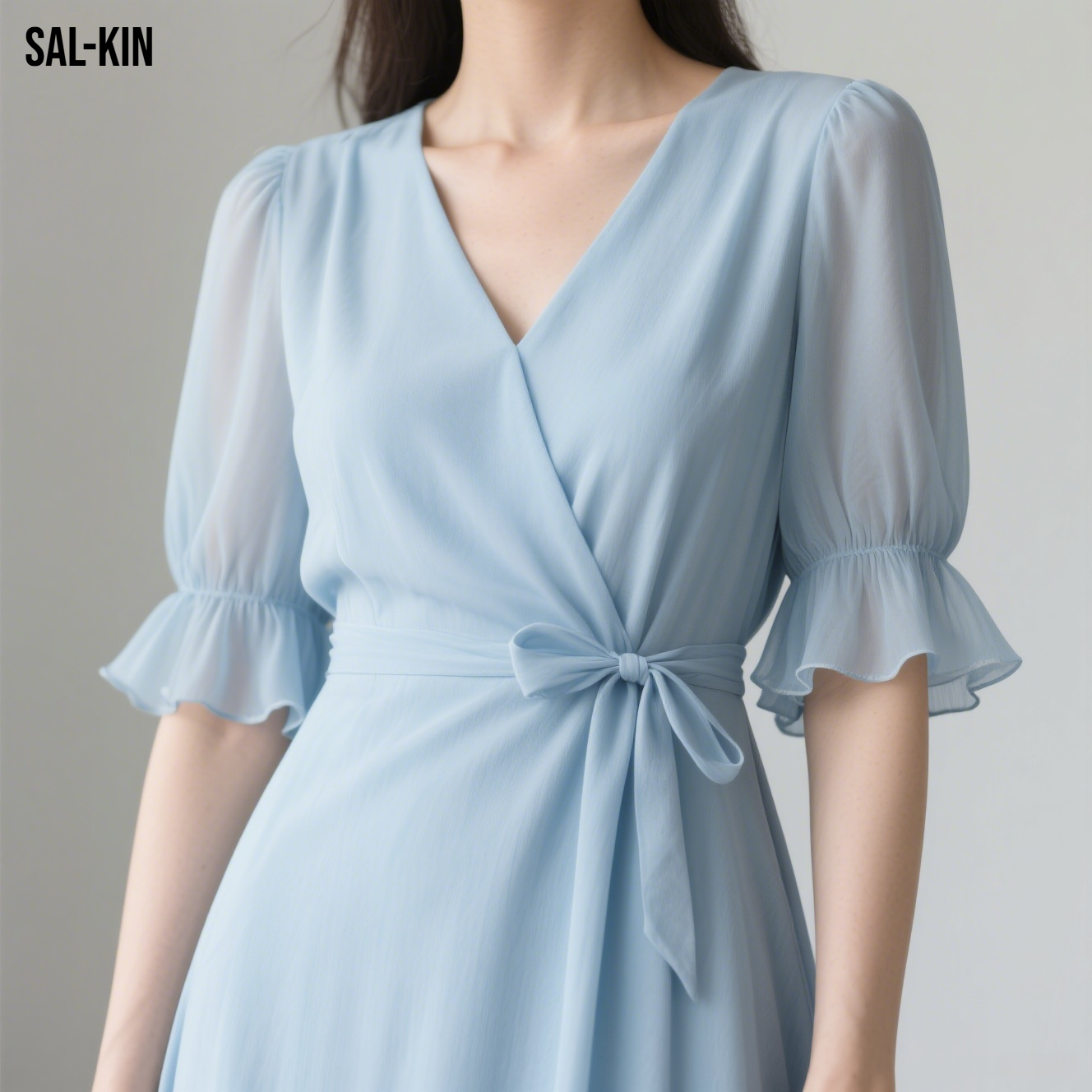 프리미엄 린넨 자수 드레스