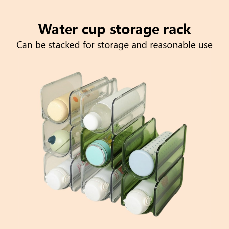 Water cup storage rack multi-layer transparent desktop can be stacked cup rack dustproof home insula