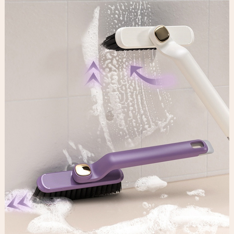 Rotatable crevice brush [with built-in small clip]