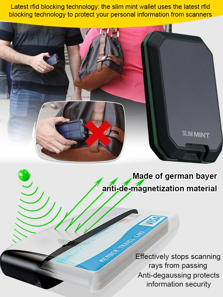 Ultra-thin anti-demaxing high-end men's wallet