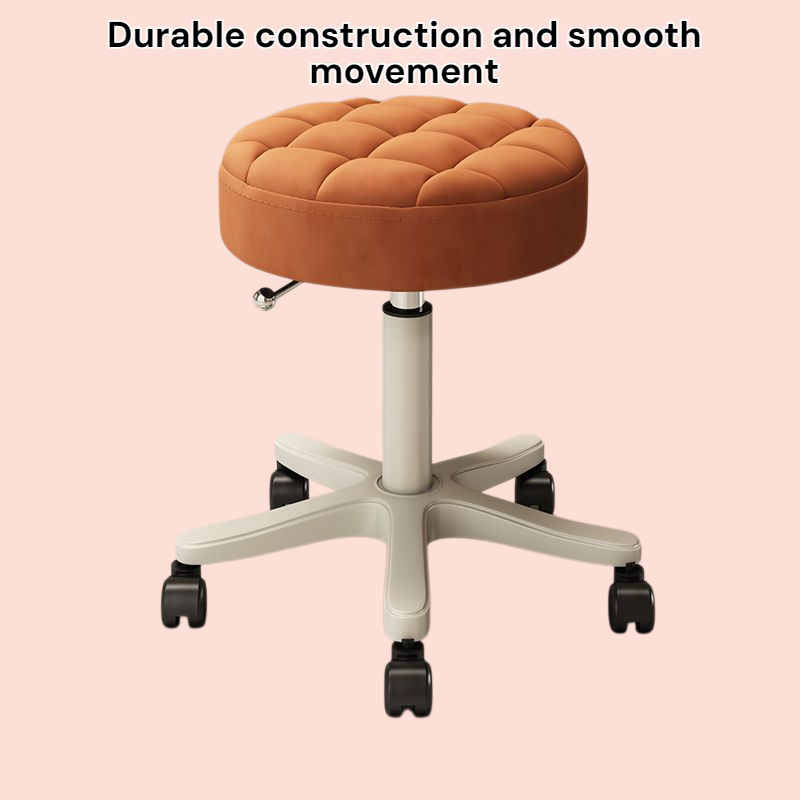 Sliding carpenter chair for beauty salons Round chair for home use