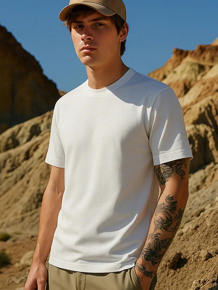 Pánské rychleschnoucí tričko s včelí plástve