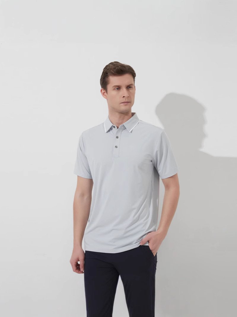 Pánské rychleschnoucí elastické prodyšné polo tričko