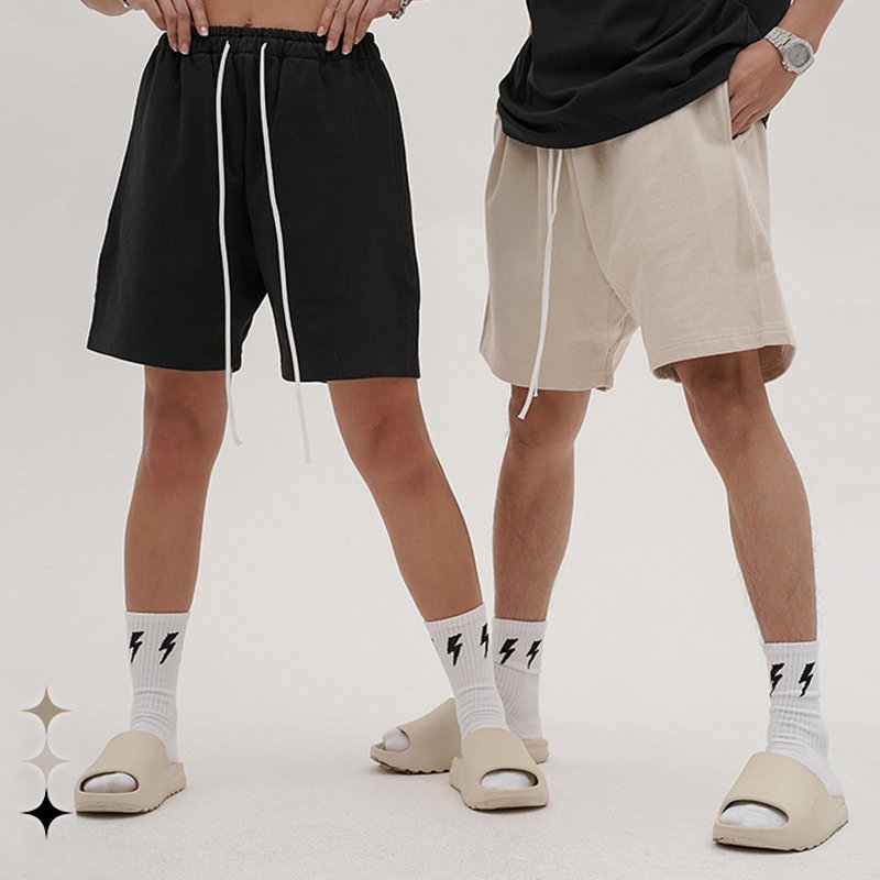 Volné pouliční ležérní kraťasy se stahovací šňůrkou