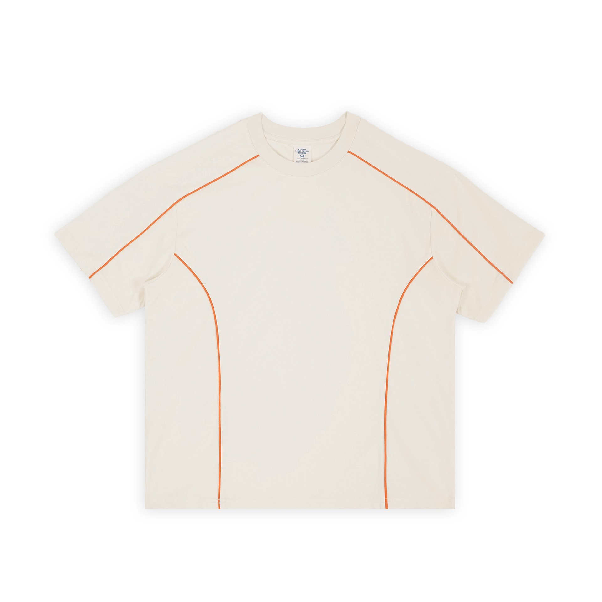 Vyšívaný kulatý výstřih s krátkými rukávy