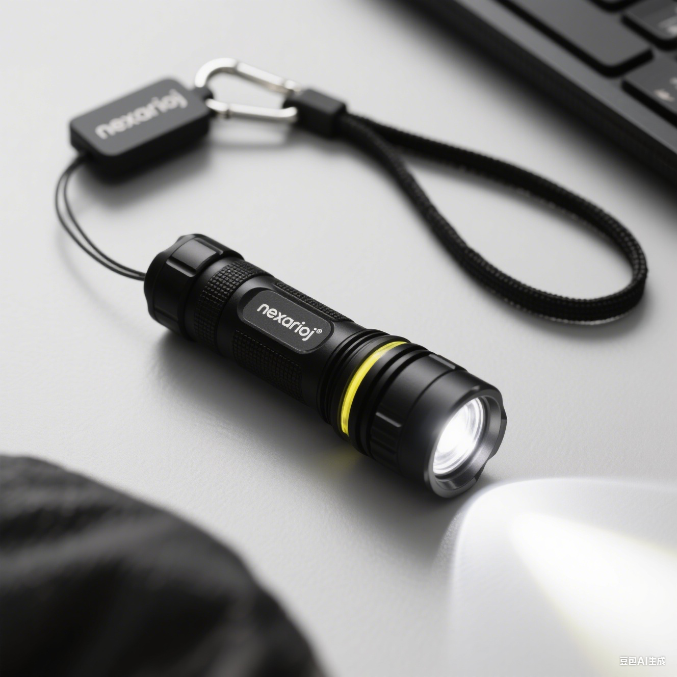 Linterna portátil de doble fuente de luz LED de enfoque ajustable