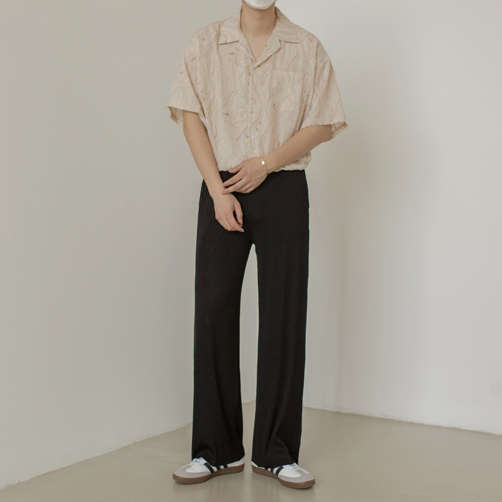 커플 논스톱 실키 셔츠 스타일링