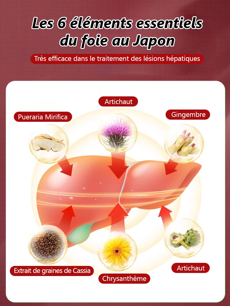 Pharmacie Shizhen de Hong Kong Patch de Chardon-Marie, Ginseng et Bergamote