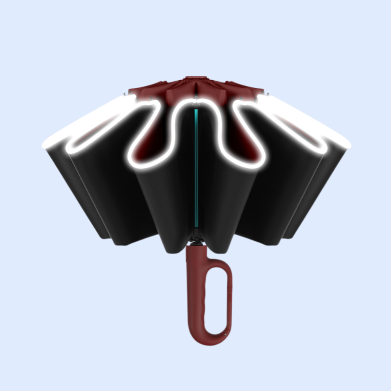 Regenschirm mit umgekehrter Schlaufe