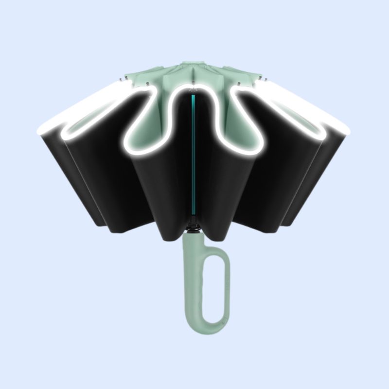 Regenschirm mit umgekehrter Schlaufe