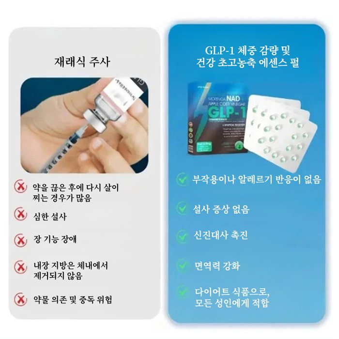 GLP-1 체중 감량 및 건강 초고농축 에센스 펄