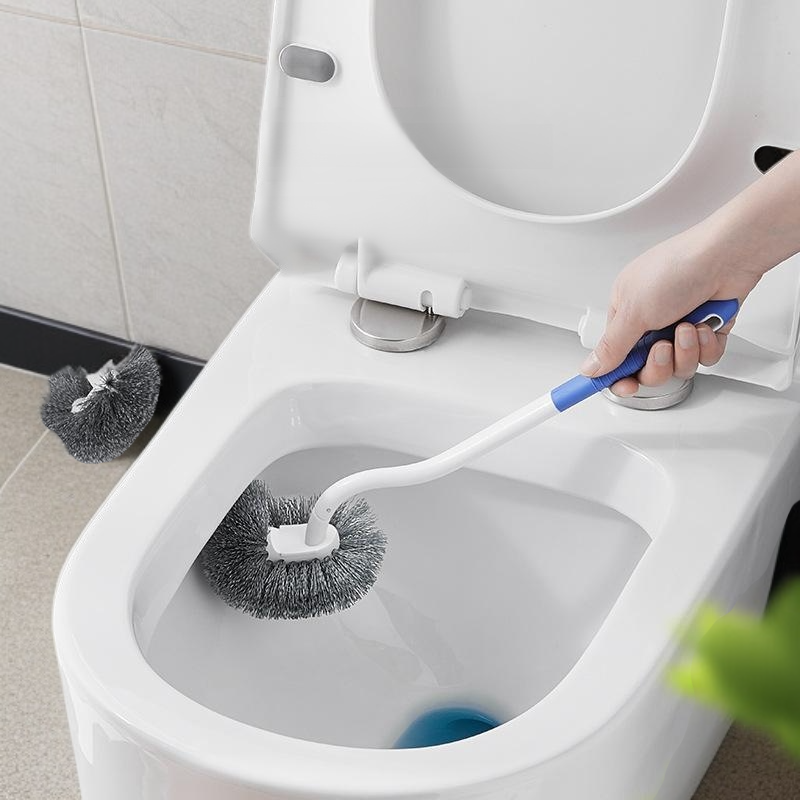 Japanese toilet brush bathroom dead corner household toilet brush toilet brush long handle wall-moun