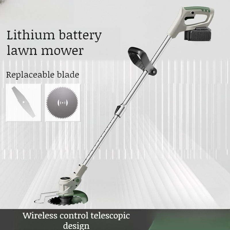Small home rechargeable lithium mower handheld lawn mower trimming garden weed whacker