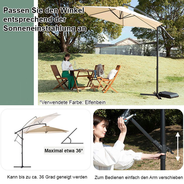 Terrassen-Sonnenschirm wasserdicht Regenschirm