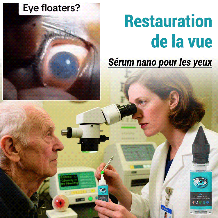 Sérum réparateur pour les yeux à la nano-vue.