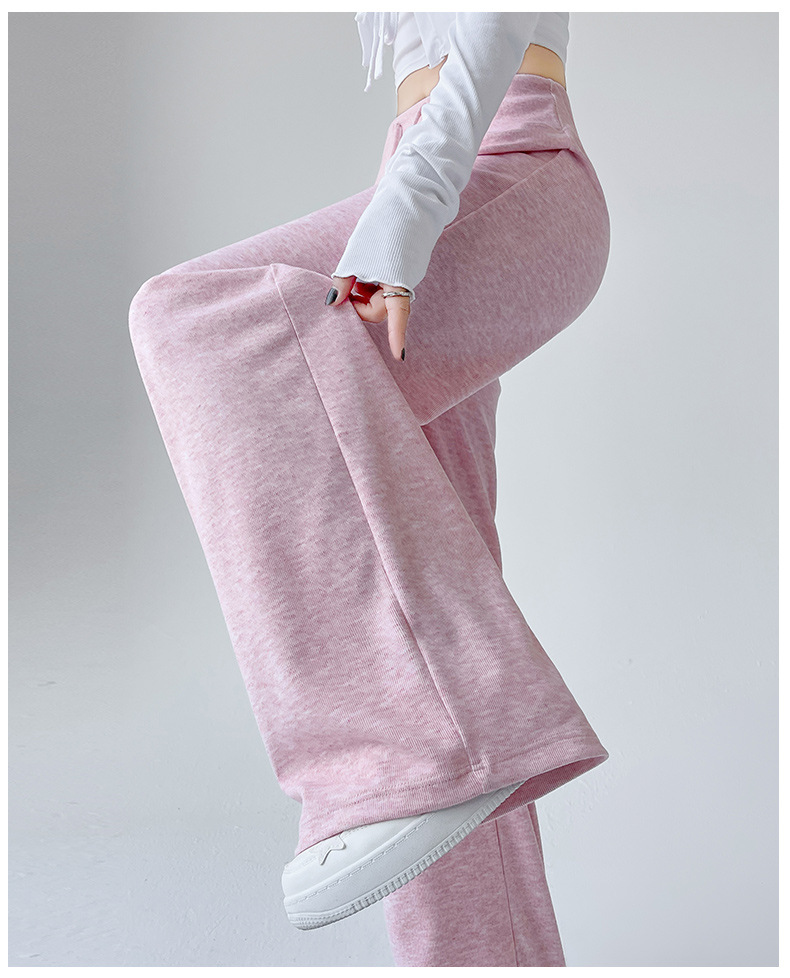 봄가을에 어울리는 드롭 와이드 팬츠