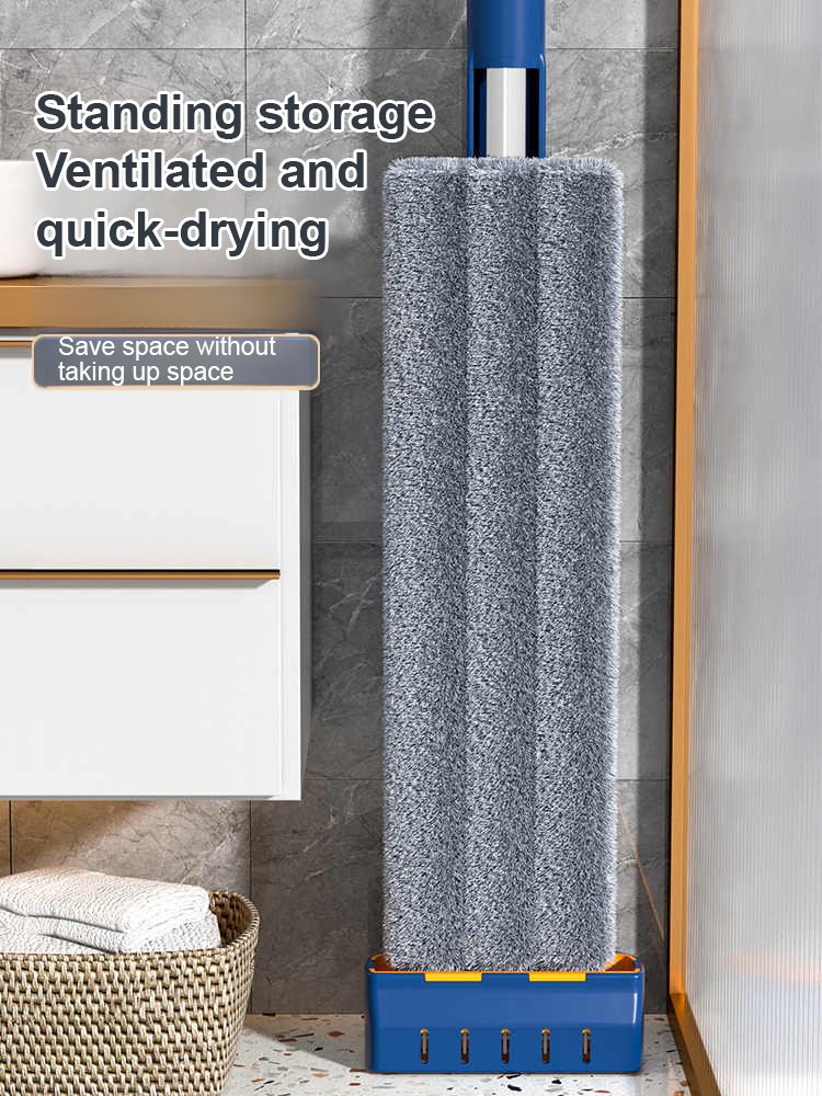 [Wash and dry two in one, truly hands-free] Lazy mopping tool