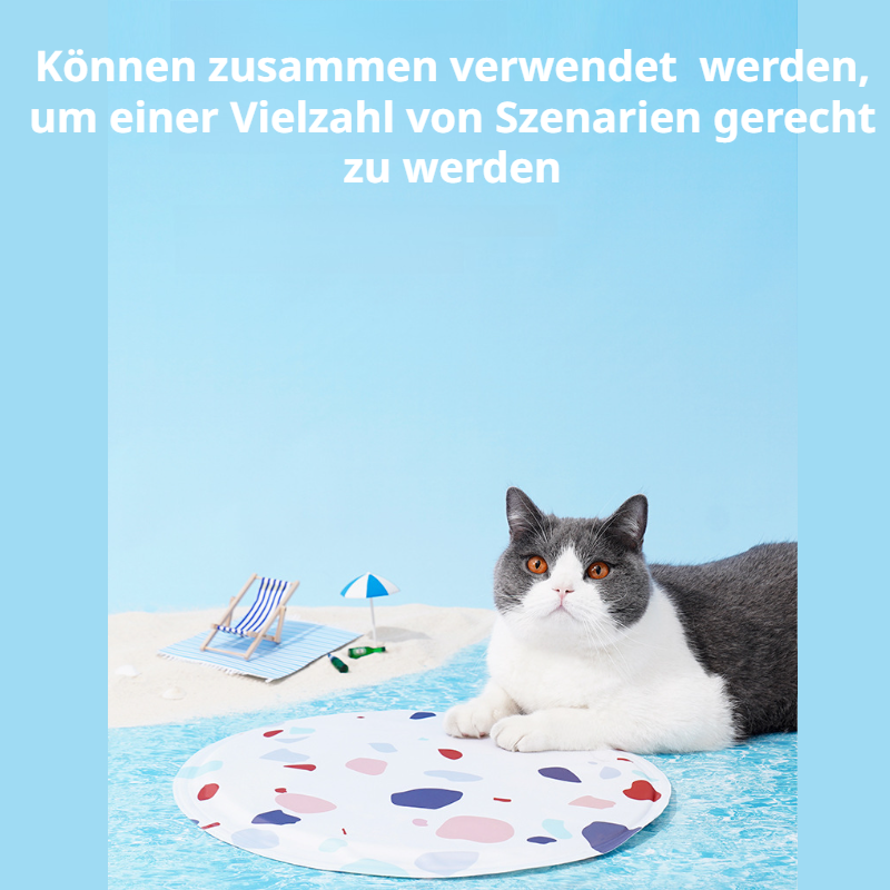 Zeze Sommer-Haustier-Eismatte, Kühlmatte, Katzenmatte, schlafende Katze, Schlafmatte, Katzennest, Hu