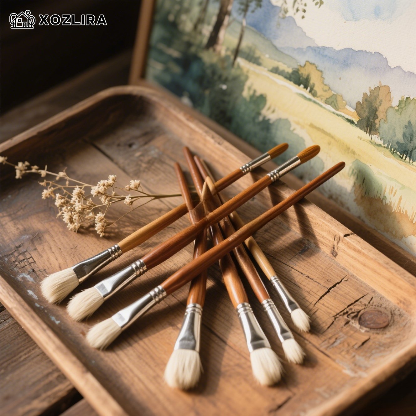 구아슈 전용 고급 아트 브러시