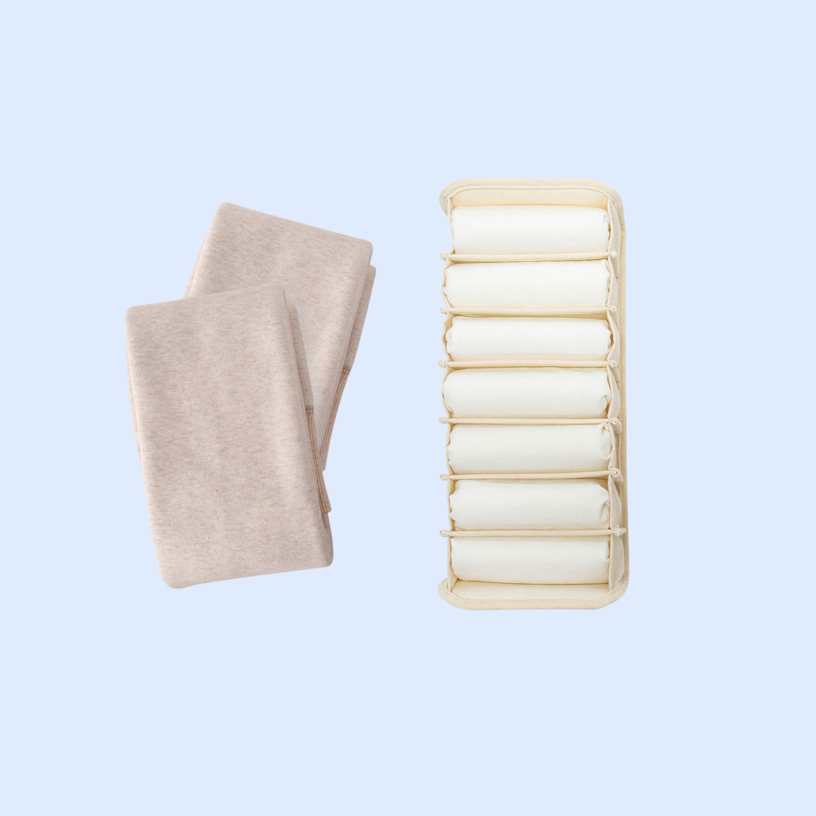 Wabi-sabi cotton clothing storage box