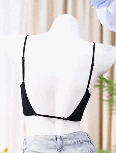 Ice-feeling ultra-thin U-shaped beautiful back bra