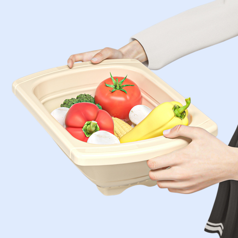 신형 다기능 접이식 확장 물빠짐 바구니