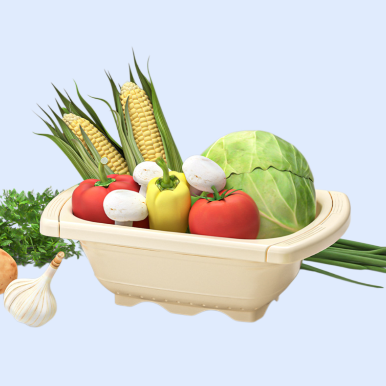 신형 다기능 접이식 확장 물빠짐 바구니