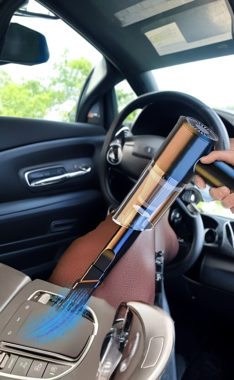 Aspirador multifunción potente para coches en uso