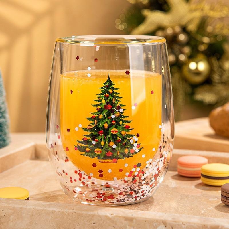 2025 Weihnachts-Tasse – stilvolles Design aus Glas