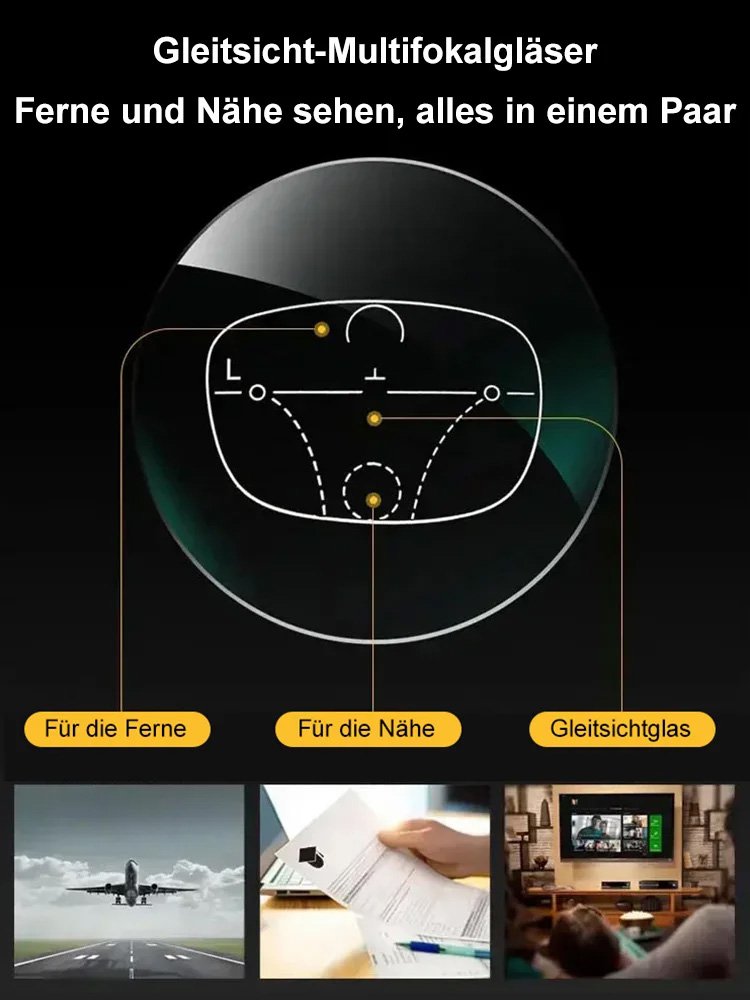 Ultraleichte randlose selbsttönende Lesebrille