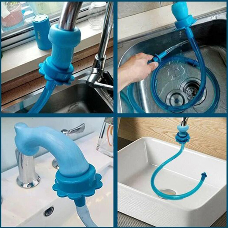  Silikonová sprchová hadice s elastickým konektorem