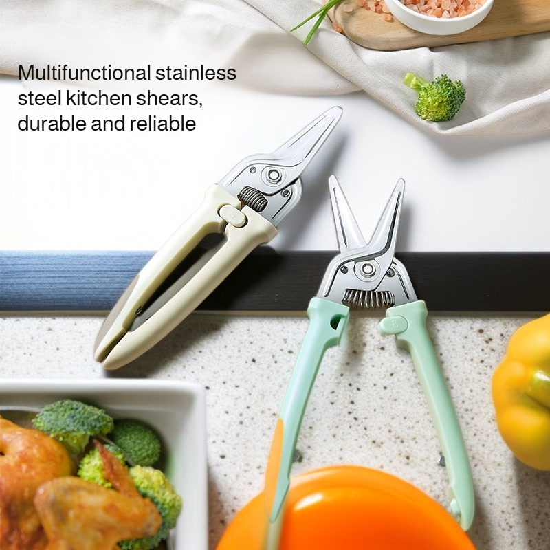 Multifunctional stainless steel kitchen scissors