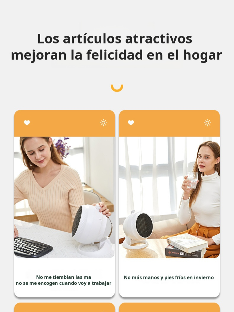 Nuevo Calentador vertical para el hogar, calentador pequeño para oficina, ventilador eléctrico, mode