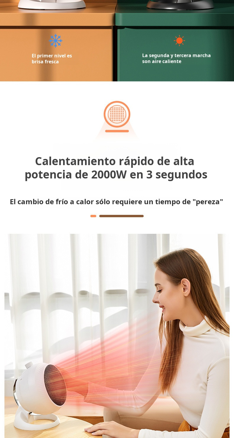 Calentador vertical eléctrico compacto para hogar