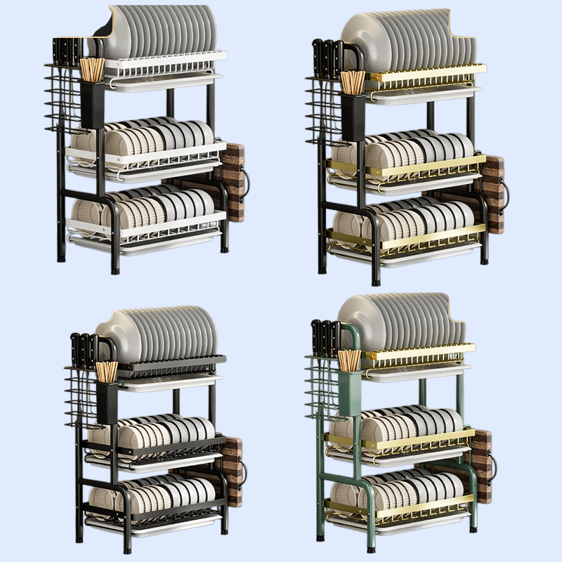 주방 멀티 수납 선반 – 탁상용 찬장 정리 용품
