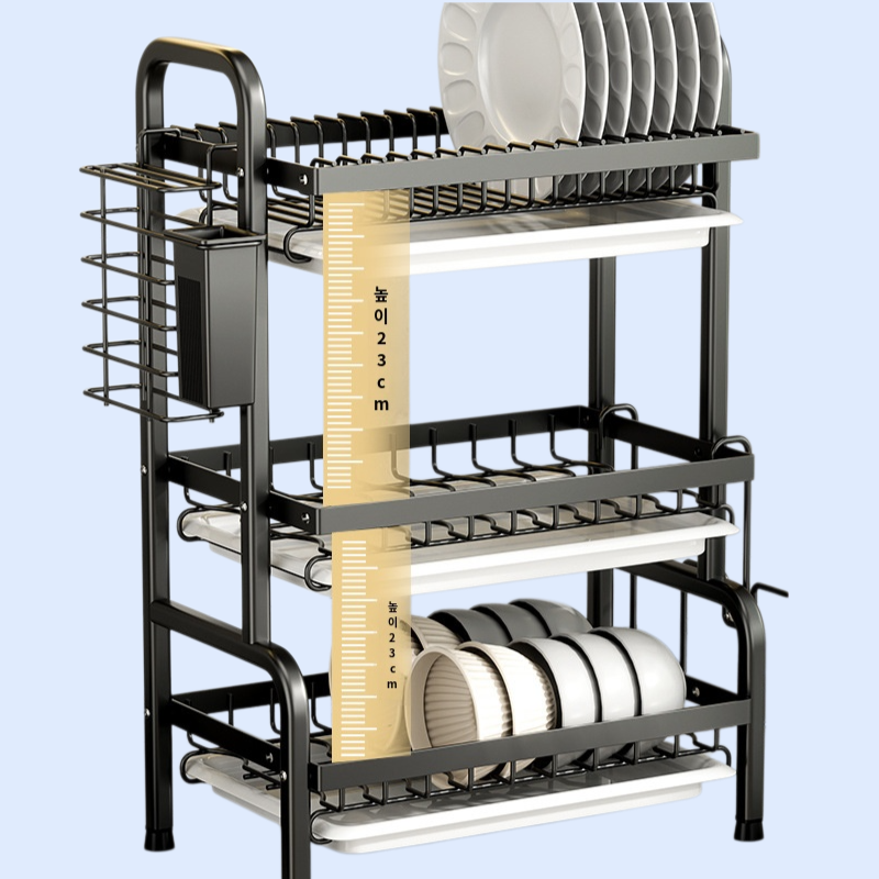 주방 멀티 수납 선반 – 탁상용 찬장 정리 용품